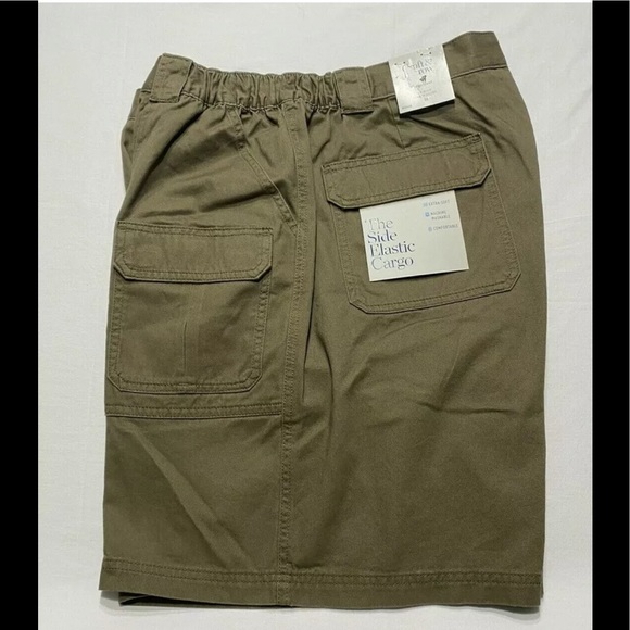 Croft & Barrow Shorts Cargo Side Elastic Olive Green Size 44